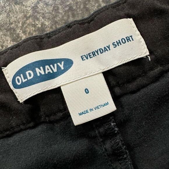 Old Navy Black Women’s Size 0 Shorts Everyday Shorts Cotton Blend Essential - Picture 8 of 14